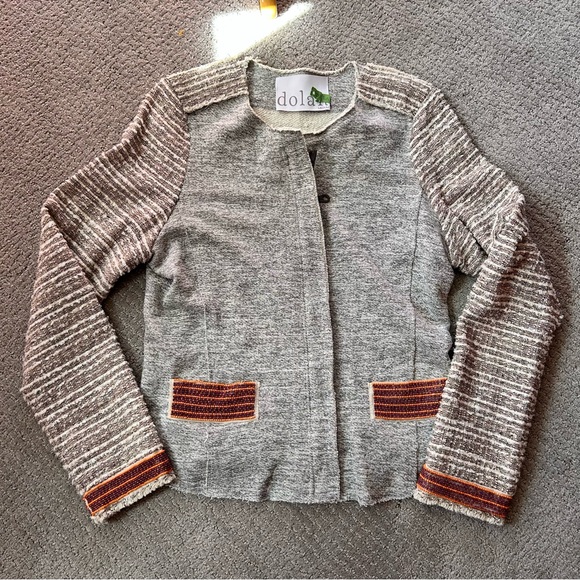 Anthropologie Dolan Sweatshirt Beaded Blazer Jacket - Picture 2 of 7